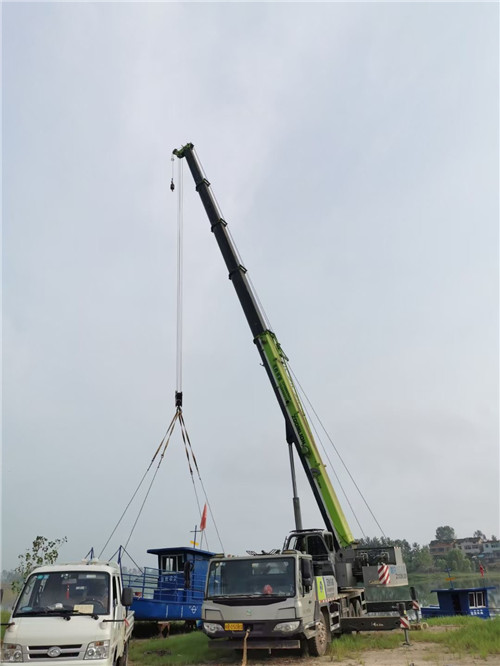 盐池县桥梁建设吊装案例